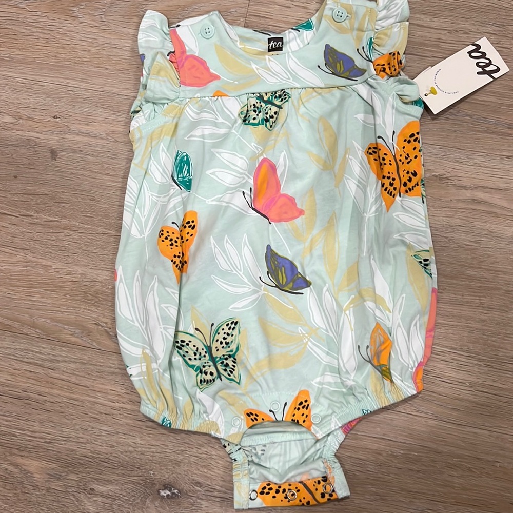 Tea Collection Flutter Baby Romper